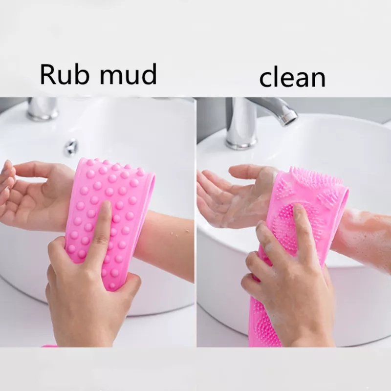 High Quality Bath Mesh Shower Scrubber for Shower Silicone Back Scrubber Body Body Skin Personal Care Body Healthcare Massage