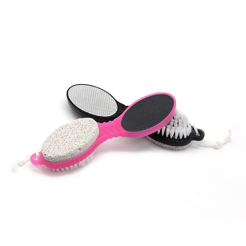 Hot sale Plastic Long Handle Cleaning Brush With Nail Clean Foot Brush pumice stone