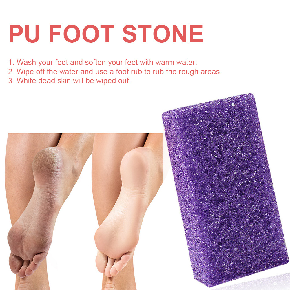 Wholesale foot exfoliation products exfoliating calluses PU foam pumice foot double sided grinding stone