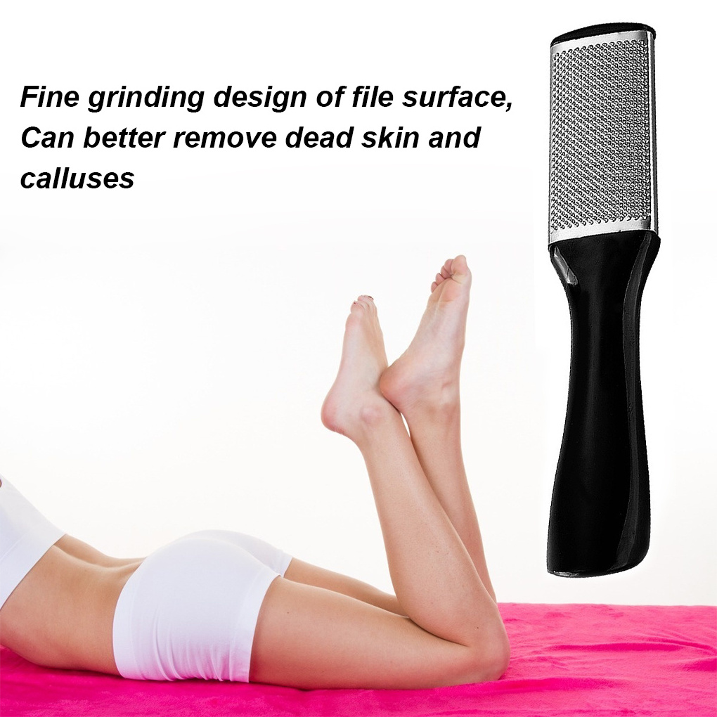 Colossal Foot Scrubber Surgical Grade Heel Scraper Foot Scraper Stainless Steel Dual Sided Pedicure Corns Callus Remover