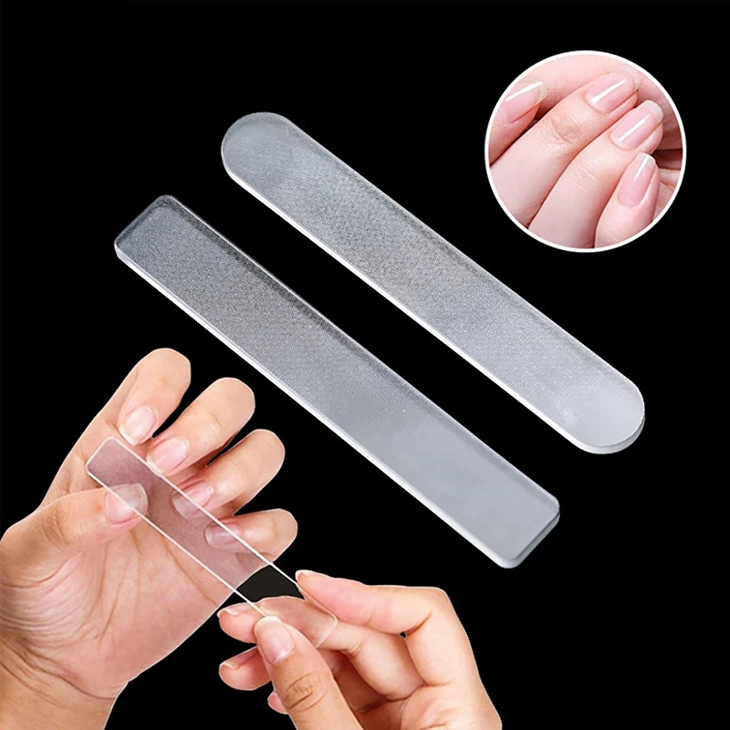 Custom printed logo private label washable amazing shine finger polishing wholesale nano glass nail file