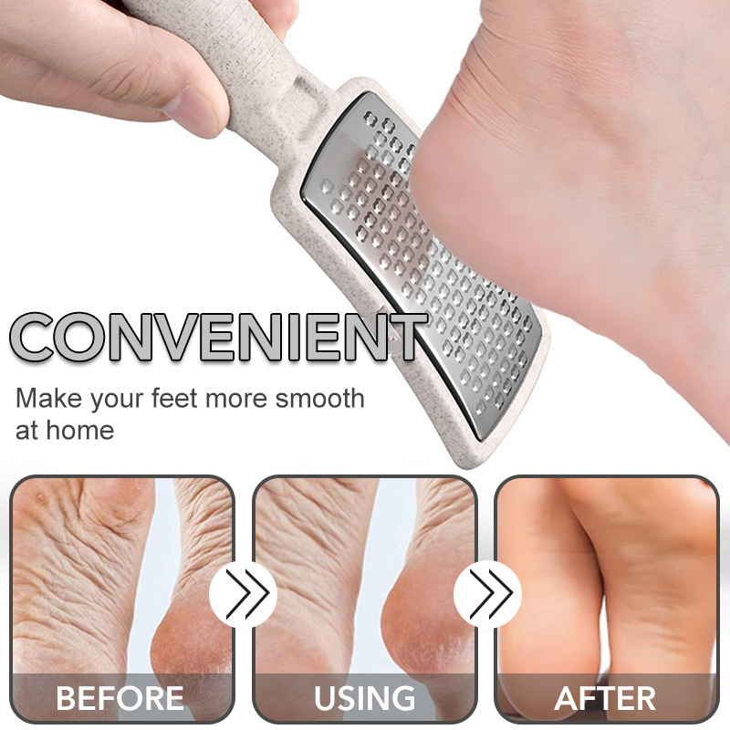 Foot File Callus Remover Stainless Steel Cordless Callus Removers For Feet Manicure Pedicure Set Foot Care Kit