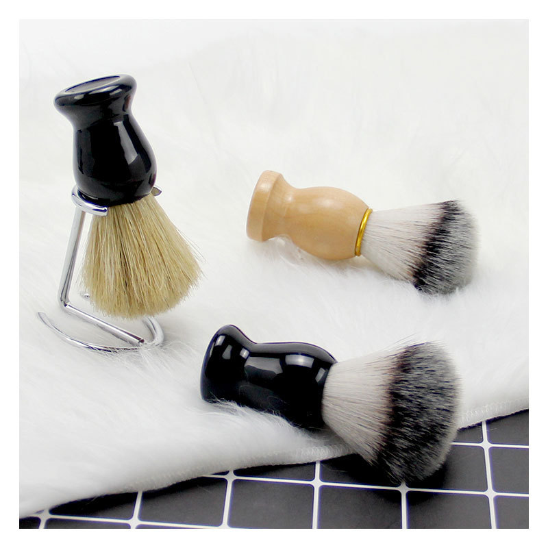 Classic Black Safety Shaving Razor Set with Black Badger Shaving Brush