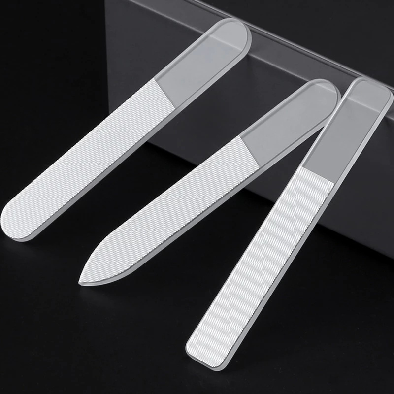 Custom printed logo private label washable amazing shine finger polishing wholesale nano glass nail file