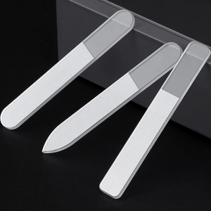 Custom printed logo private label washable amazing shine finger polishing wholesale nano glass nail file