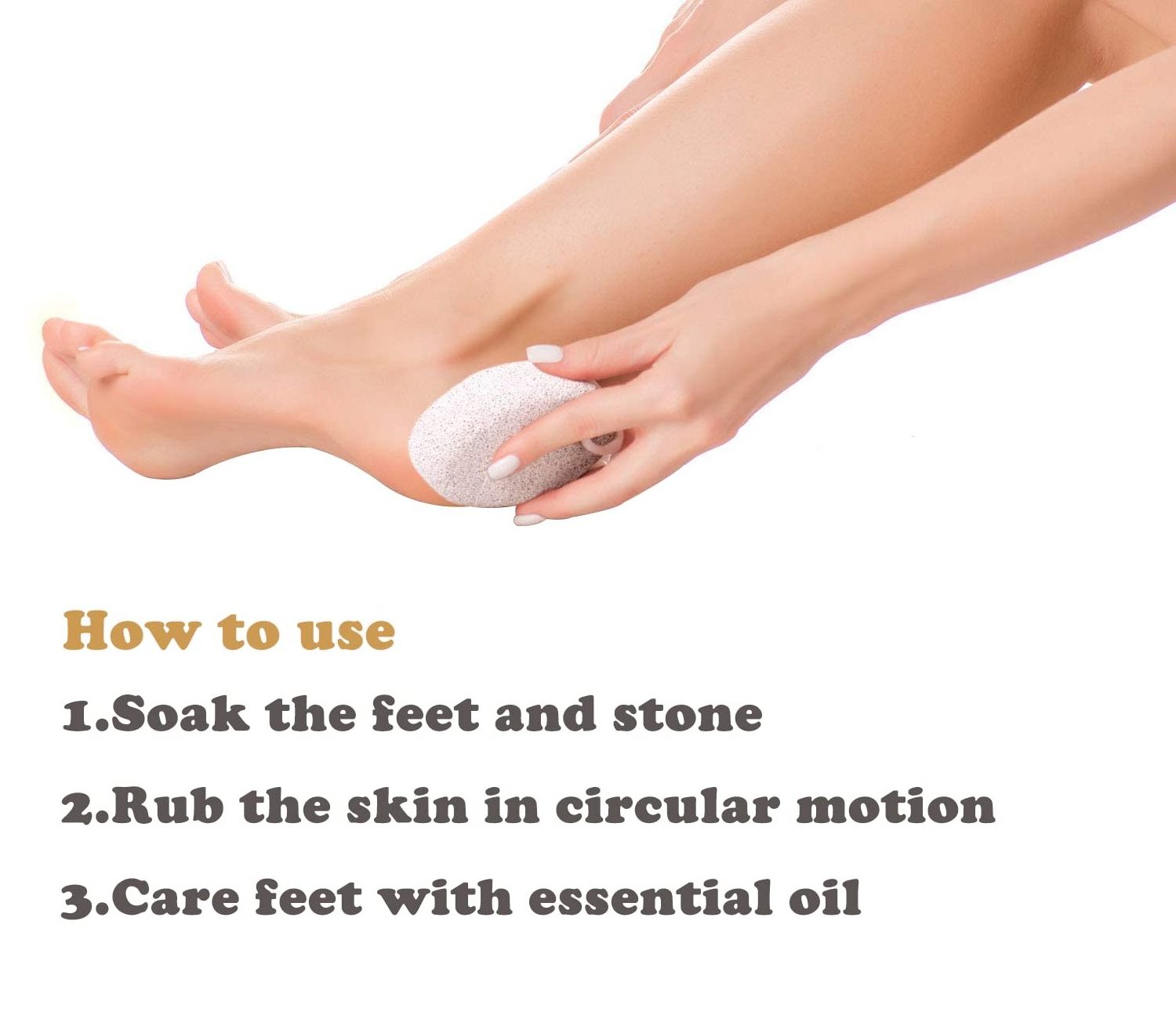 Foot Pumice Stone Lava Pedicure Tools Hard Skin Callus Remover for Feet Exfoliating Foot Care Scrubber Pumice Stone for Foot