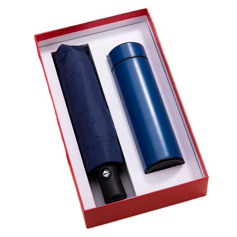 Business gift set enterprise high-end employee anniversary hand gift notebook thermos cup umbrella set gift