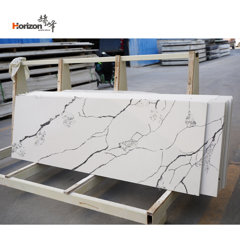 Horizon white quartz culture stone panel quartz grey slate panel quartz panel display natural rock slab large plate