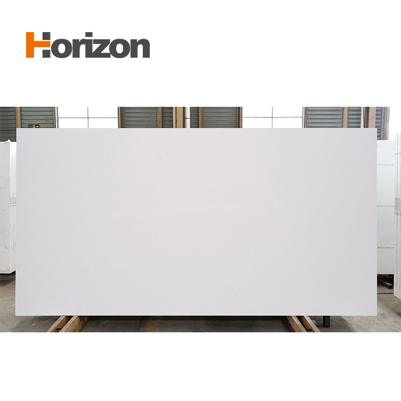 Horizon Factory price artificial stone thick slab artificial quartz shower stone wall panel quartz slab kitchen countertop