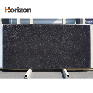 Factory price black carrara quartz countertop glossy quartz countertop black quartz countertops