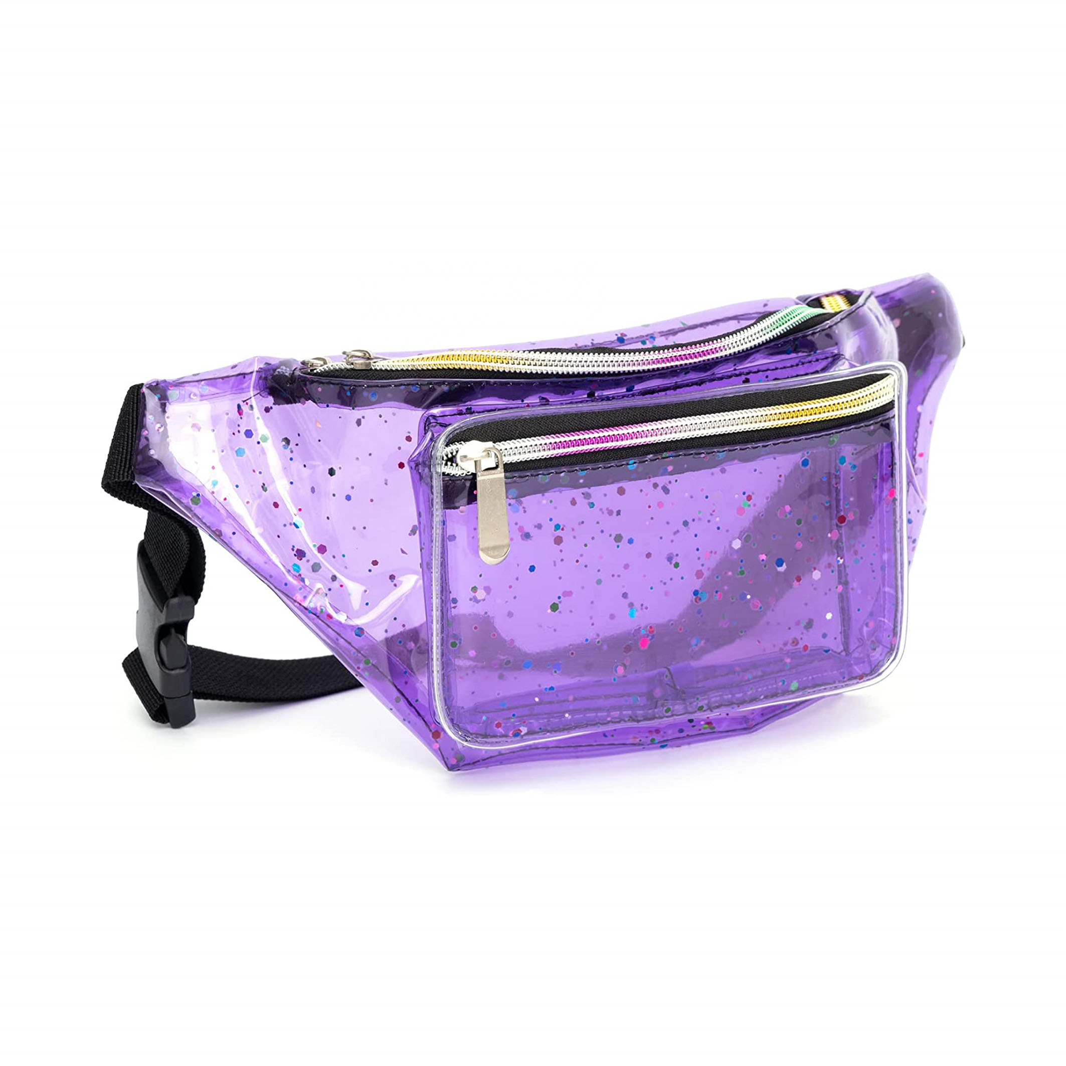 Show And Tell Clear PVC Fanny Pack with front zipper pocket