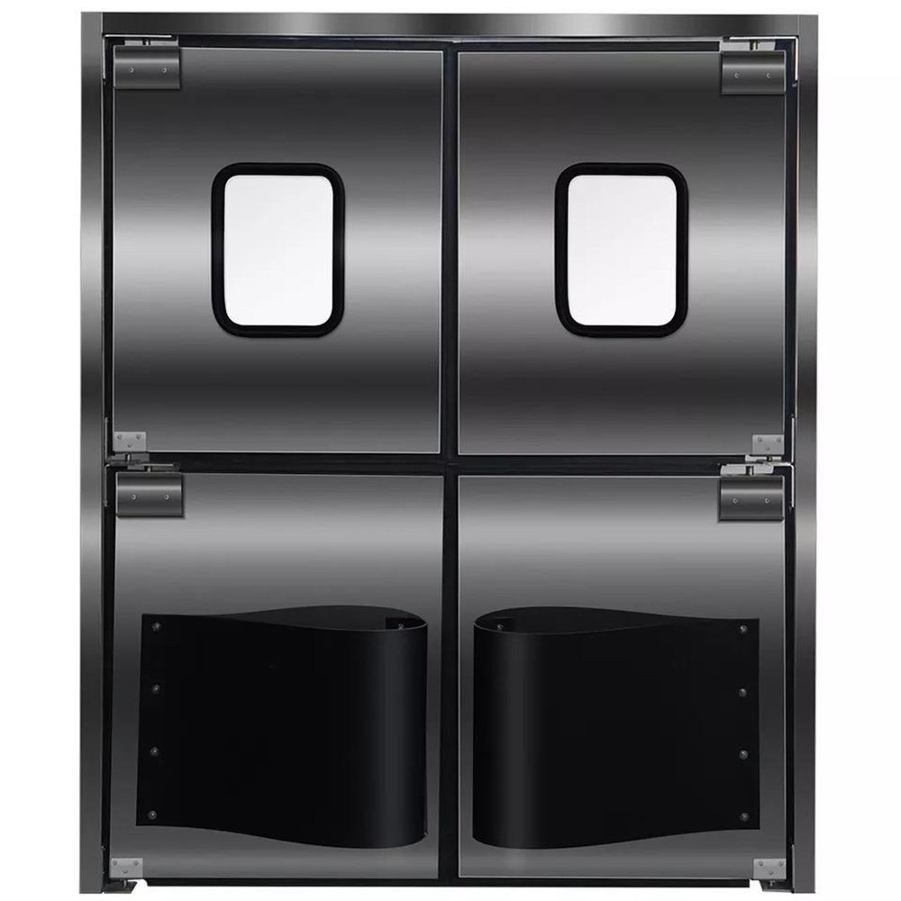 Hormann Commercial Restaurant Kitchen Swinging Convenience Store Double Action Gate Panel Impact Traffic Door