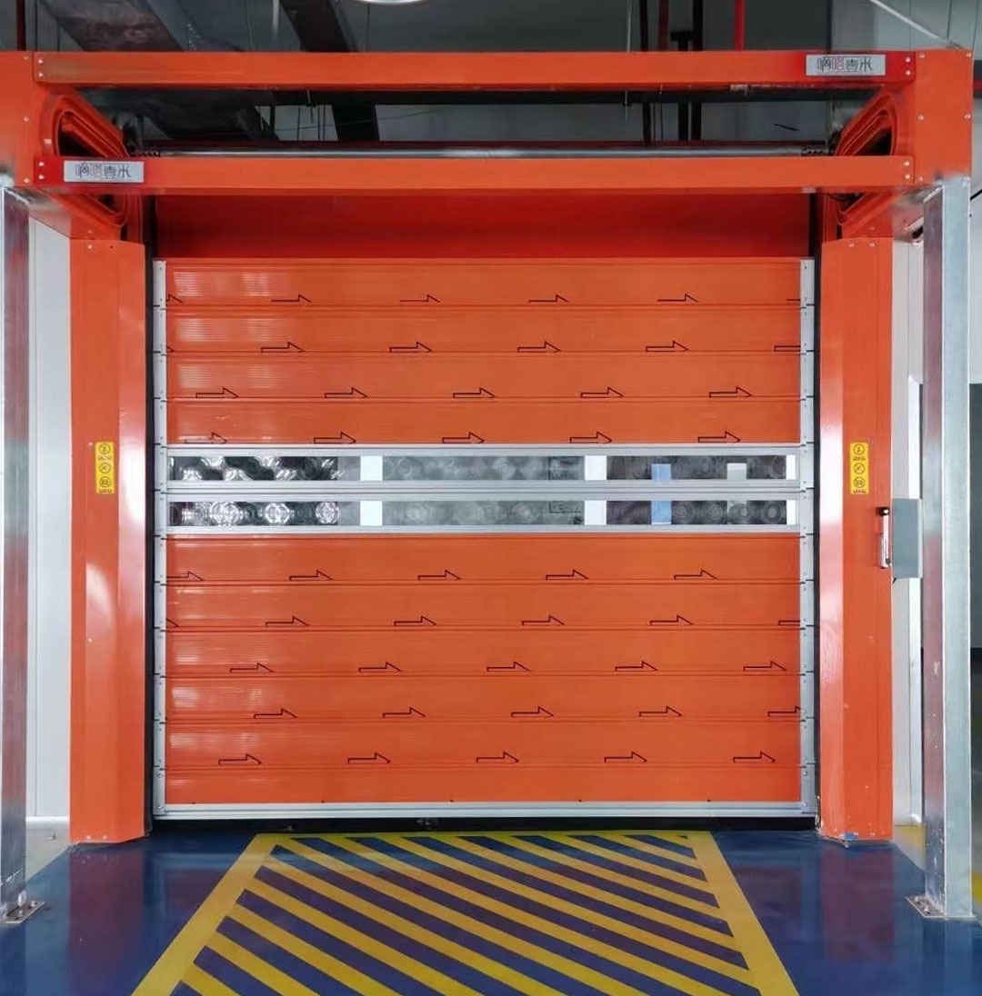 Best Selling Insulated High Speed Hard Plate Door Metal Grill Roll Up Automatic High Speed Door