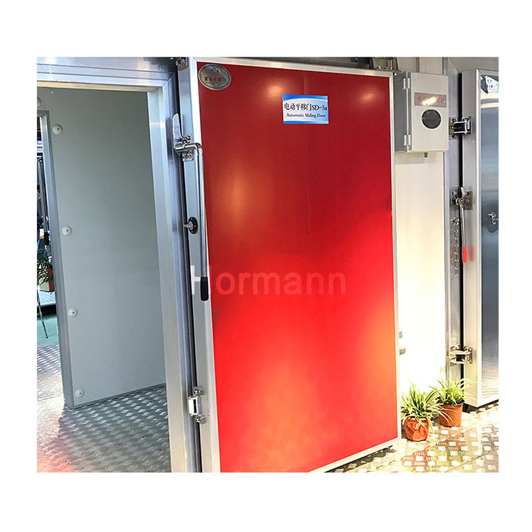 Cold Storage Cold Room Sliding Door With Pu Insulation And Smooth Sliding System