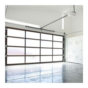 9x7 10x7 high quality aluminum alloy double sided glass garage door