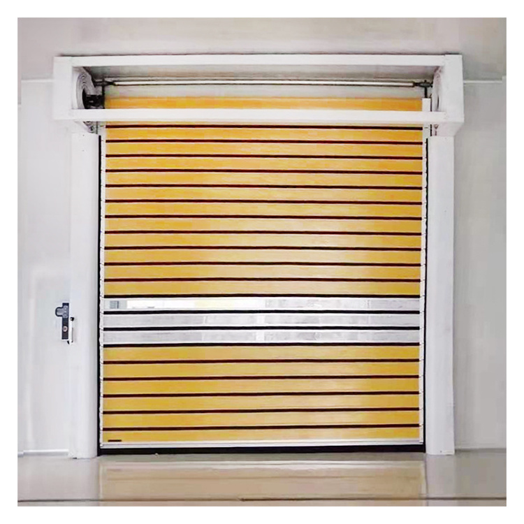 Best Selling Insulated High Speed Hard Plate Door Metal Grill Roll Up Automatic High Speed Door