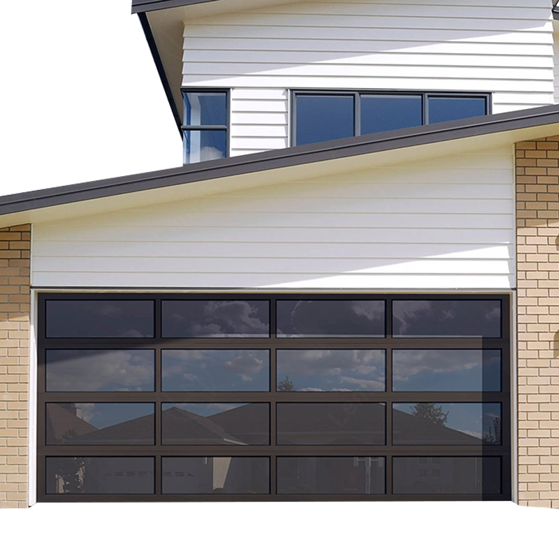 Aluminum profile Modern Plexiglass garage door quiet lift thickened aluminum profile track