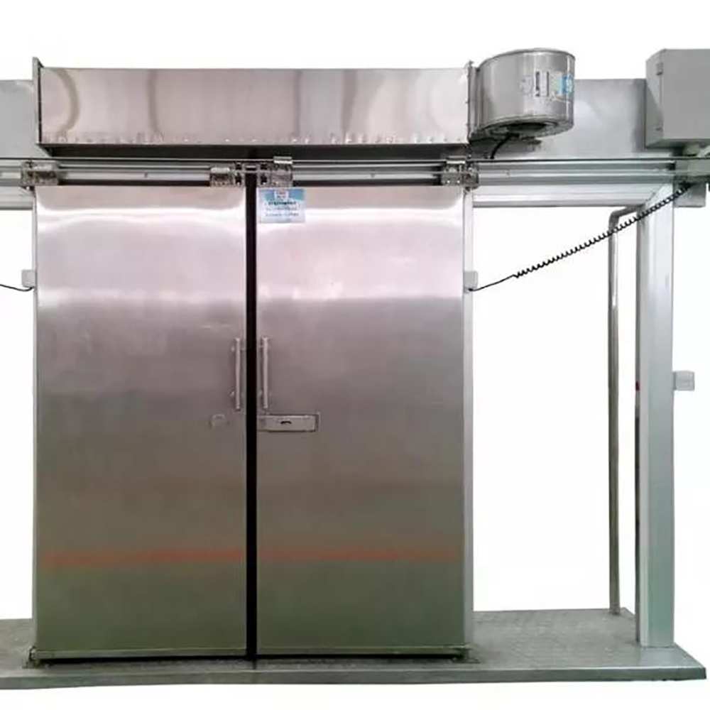 Hormann Cold Storage Service hinged Door Sliding door CE Stainless Steel PU plate with sliding door panel 100mm