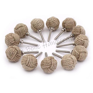 Jute Knot Drawer Knob Nautical Decor Jute Cabinet Handle Knob Jute Rope Shelves Drawer Knobs for Cupboard Rattan Dresser Konb