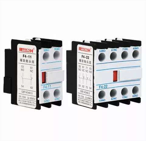 LA1-DN22 F4-22 2NO2NC Contactor block Auxiliary The auxiliary contact for CJX2 AC Contactor 4 Poles