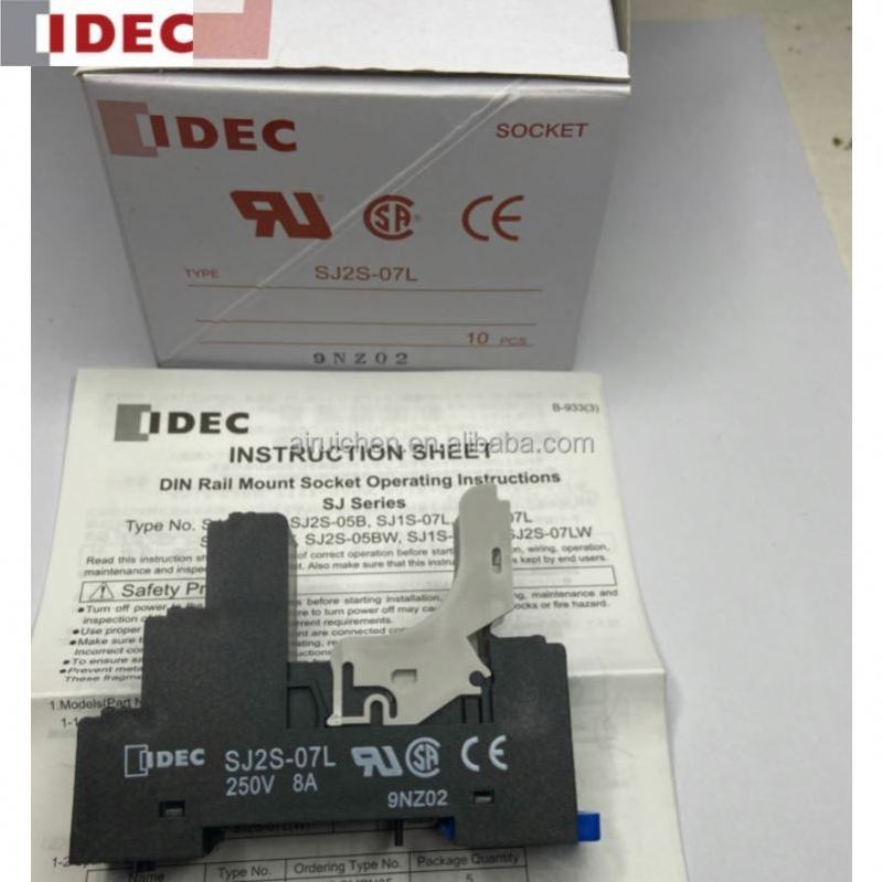 Original distributors Power Relay RJ2S-CL-D24 + Socket SN4S-05D pose Relay IDEC