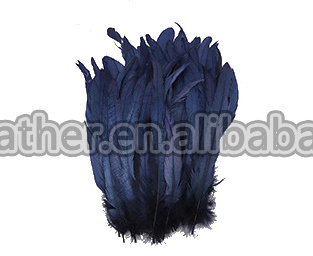 Dyed Black Half Bronze 30-35cm Coque Feather Plumas rooster tail Cocktail Chicken Feather for fashion Garment dress