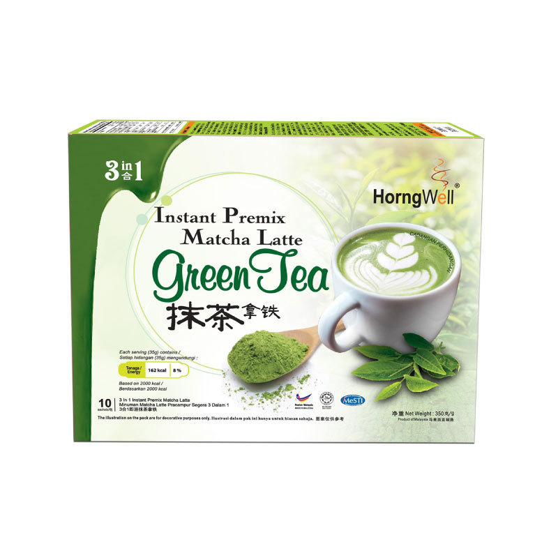 Uji Natural Green Tea 3 In 1 Instant Premix Matcha Green Tea Latte