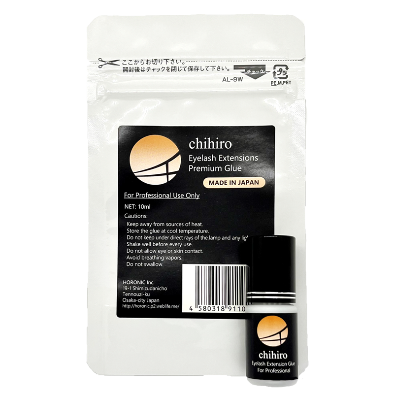 chihiro Eyelash Extension Glue / Fast bond and long-lasting eyelash extension adhesive for professional users , long-seller