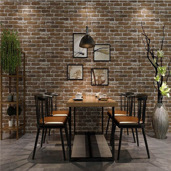 New luxury brick wall wallpaper PVC ceiling 3D texture design wall panel