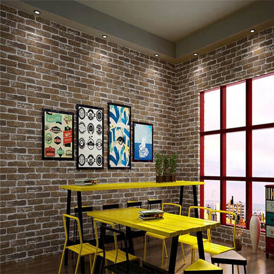 New luxury brick wall wallpaper PVC ceiling 3D texture design wall panel