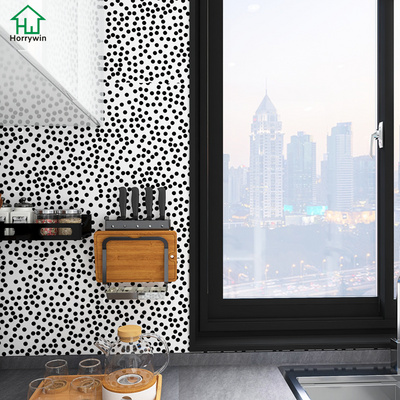 Modern Dot Wallpaper Self Adhesive Black and White Peel and Stick Wallpaper Removable Wallpaper Roll design