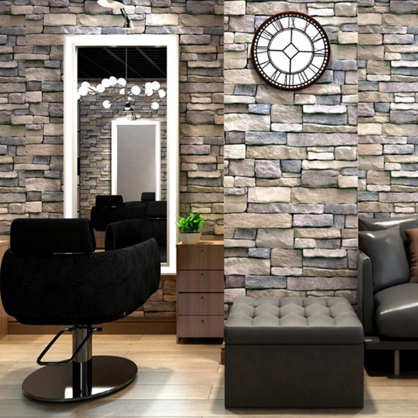 Guangzhou wallpaper peel and stick Brick 3d wall paper vinyl wallpaper wallcoating for interior wall