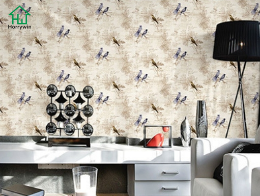 Classic peel and stick wallpaper 3d Bird with tree wallpaper design wall mural for interior living room DIY