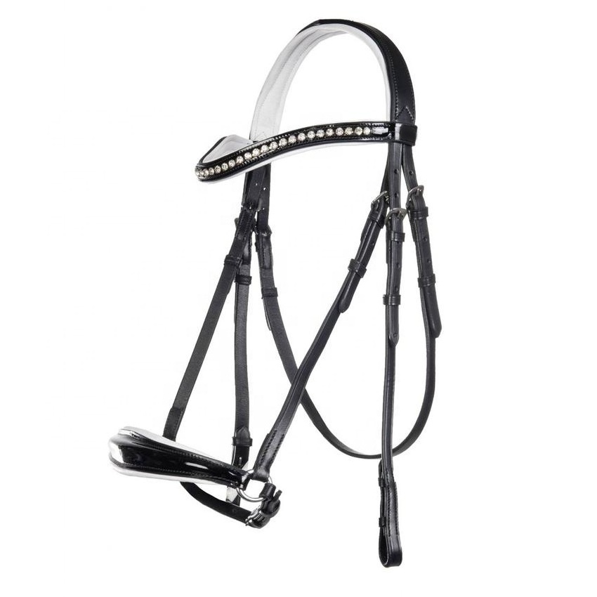 Horse Bridles Comfortable & Adjustable Genuine Anatomic Leather Horse Riding Bridles