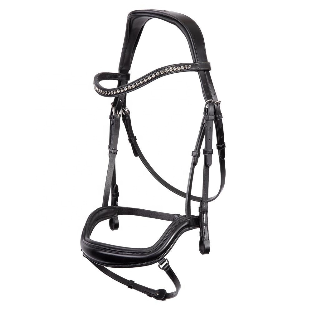 racing horse bridle genuine cow leather durable bridle with reins horse riding products