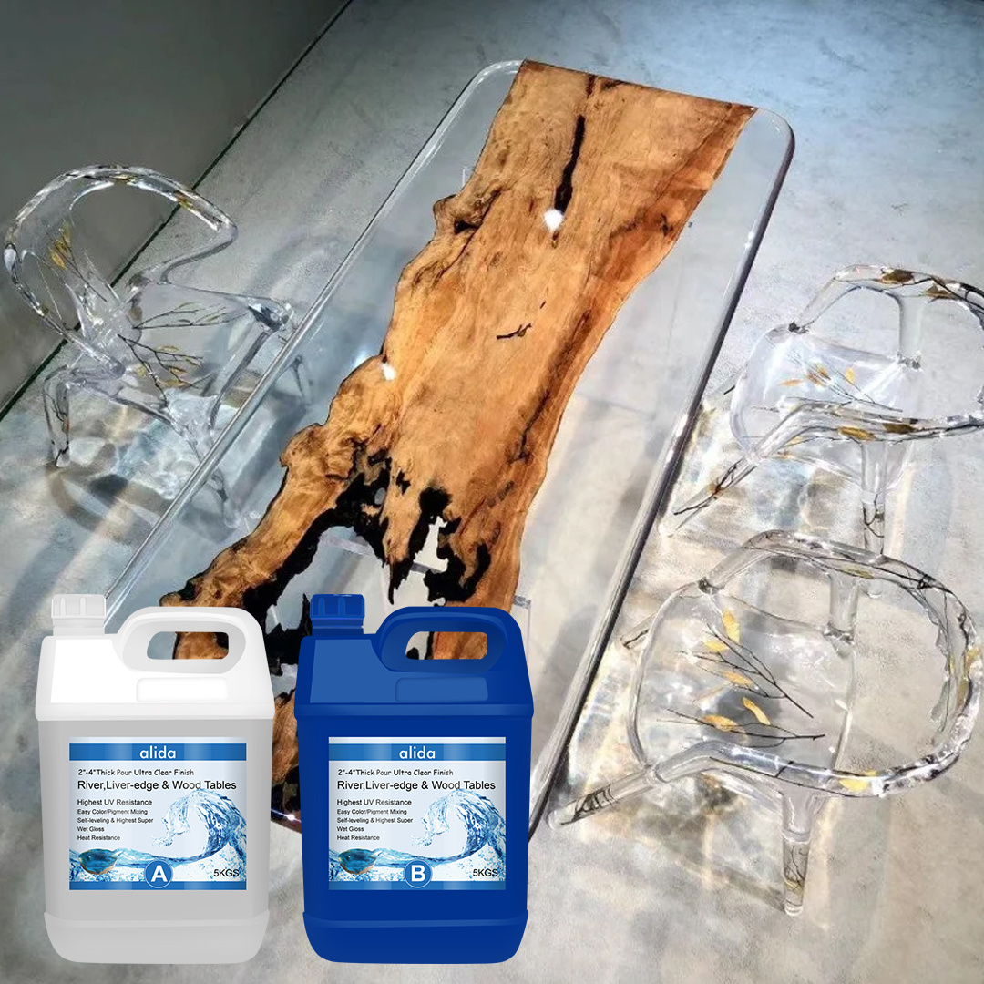 Super Clear Liquid Glass Epoxy Resin AB Glue for Epoxy River Table