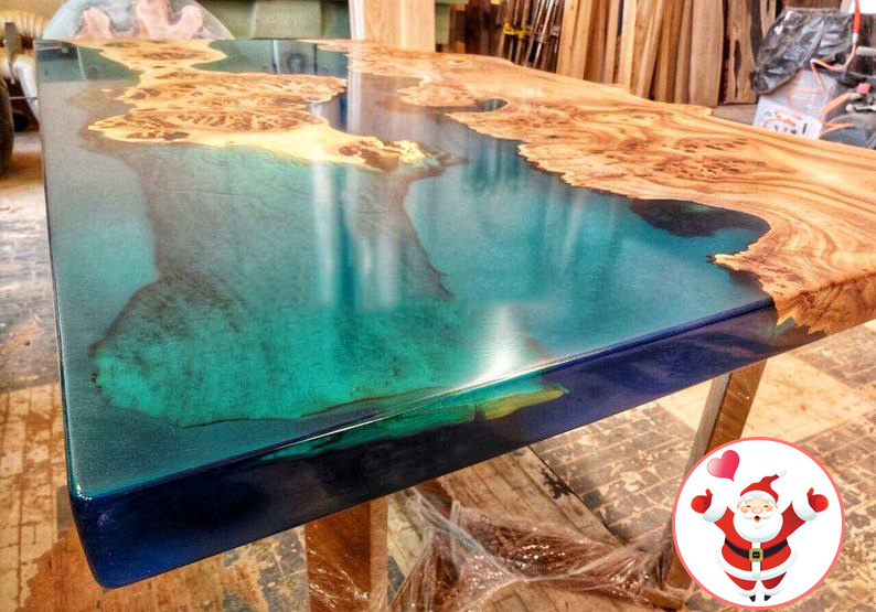 Epoxy Resin Clear Epoxy Resin Crystal Liquid Epoxy Resin for Table Furniture Christmas Decoration