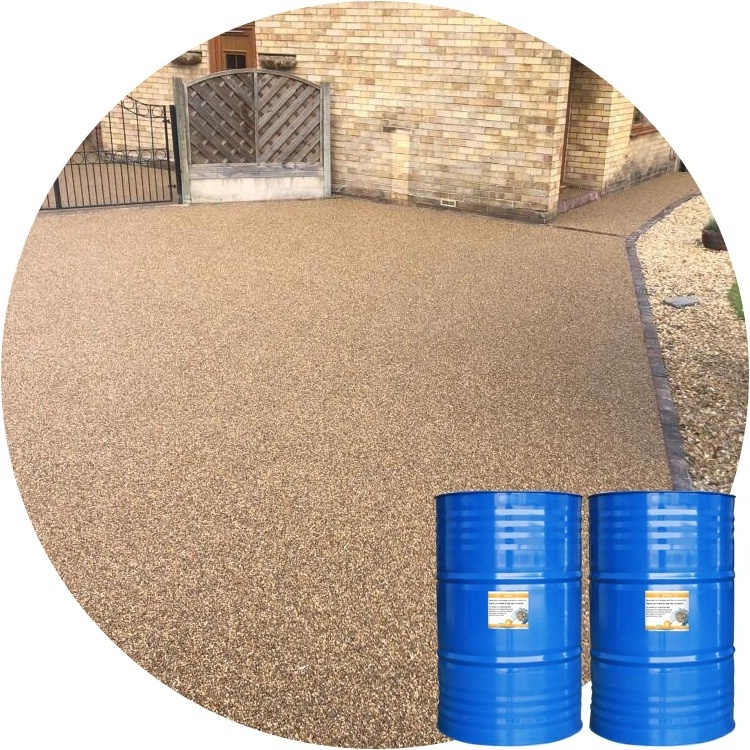 wholesale Gravel Bonding Resin Adhesive epoxy Glue For Stone Binder pebble paving epoxy resin kit