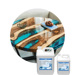 Crystal Clear Deep Pour Epoxy Resin for River Tables, Live Edge and Wood Filler, Clear Casting Pourable Epoxy Resin-2:1 Ratio