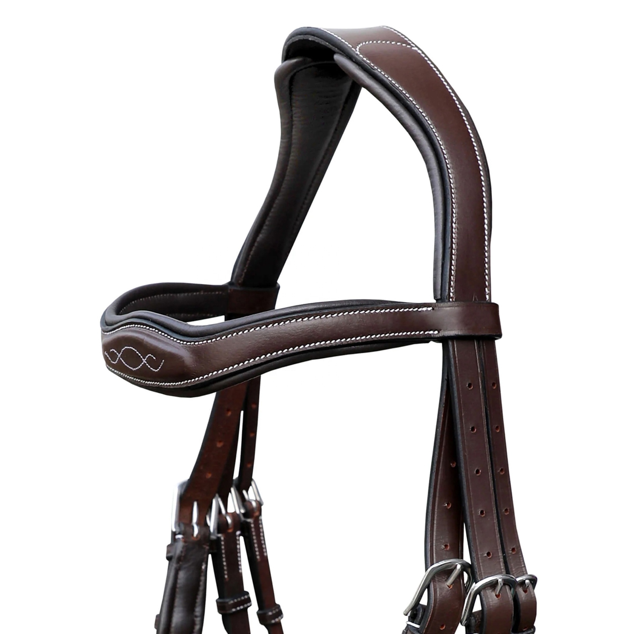 High On Demand Premium Quality Leather Horse Jumping Snaffle Bridle With Raised Noseband and Multiple Colors Option Equestrian