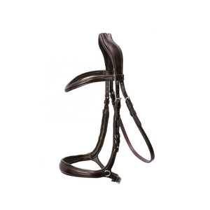 Luxury Equestrian Horse Soft Leather Bridle with Rock Crystals and Patent Leather from Indian Manufacturer of Horse Bridle Shows