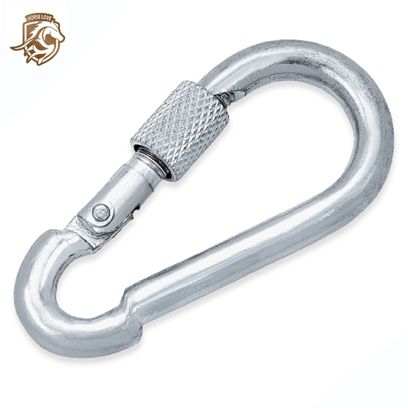 Hl106060-106065Ss Stainless Snap Hook Carabiner Clip Webbing Snap Hook Carabiner High Quality Automatic Lock Snap Hook Carabiner