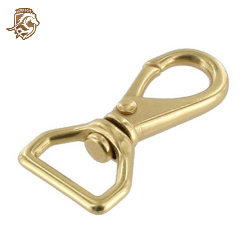 Custom Solid Brass Swivel Snap Hook For Dog Pets 1