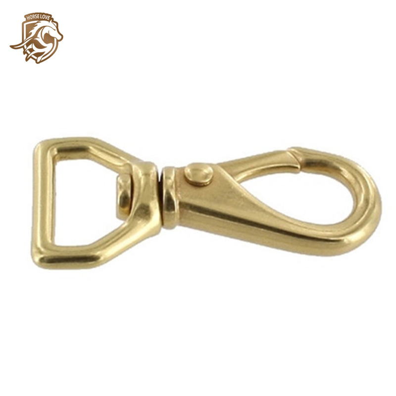 Custom Solid Brass Swivel Snap Hook For Dog Pets 1