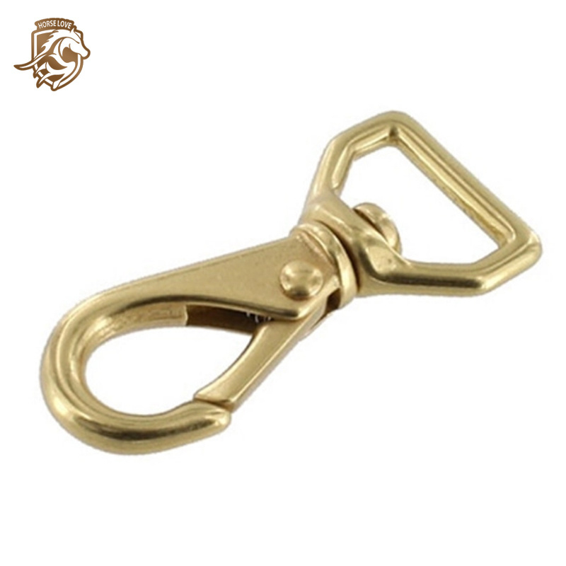 Custom Solid Brass Swivel Snap Hook For Dog Pets 1