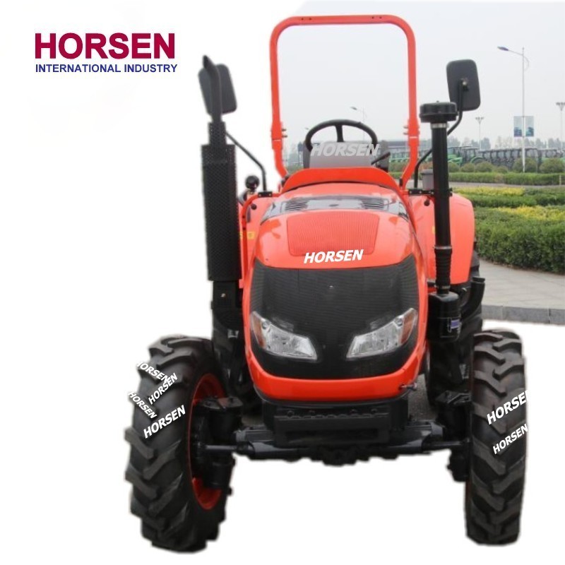 HORSEN Mini tractor 30 HP 40 HP 2 WD 4 WD  compact farm wheel  tractor with rotary tiller shovel  for agriculture  made in china