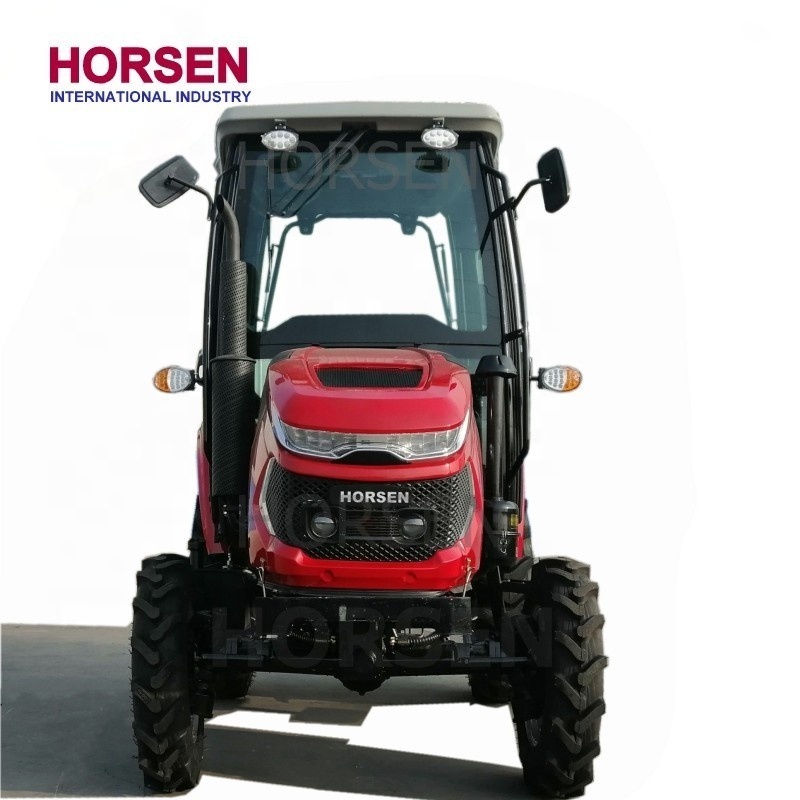 HORSEN China tractor 30hp  4 in one bucket with 4 ft slasher and pallet forks for sale made in china