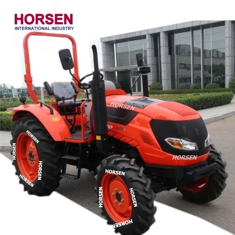 HORSEN Mini tractor 30 HP 40 HP 2 WD 4 WD  compact farm wheel  tractor with rotary tiller shovel  for agriculture  made in china