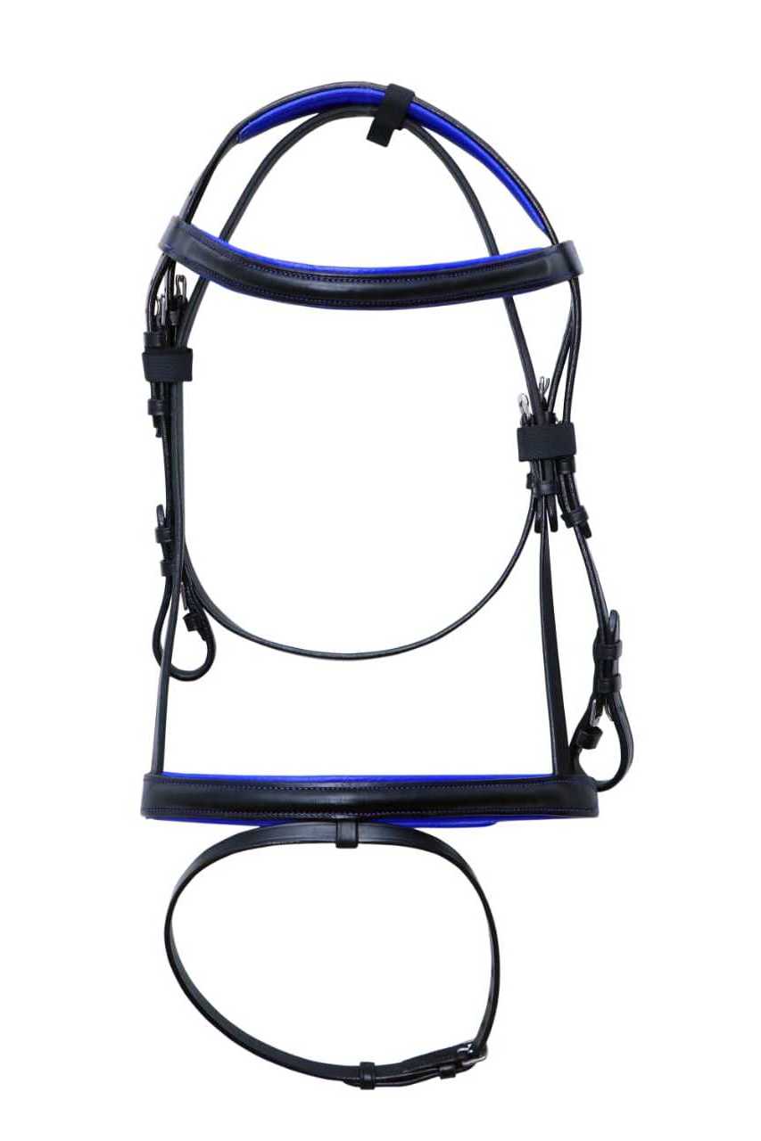 Horse Bridle DD Leather Horse Racing Bridle Made In India High Quality Softy Padding with Reins Assorted Colors