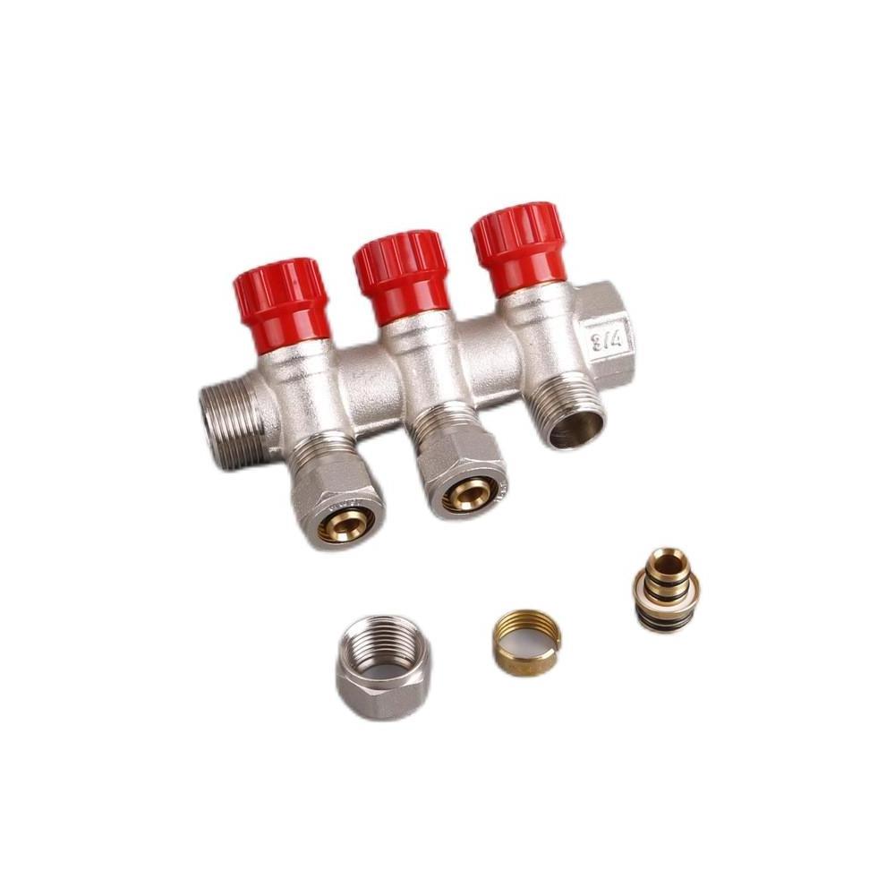 High Quality 2-10Ways floor Heating Manifold Brass Water Manifold